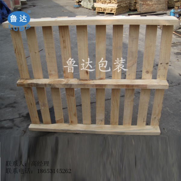 脱水蔬菜用单面木托盘，二项进叉单面木托盘